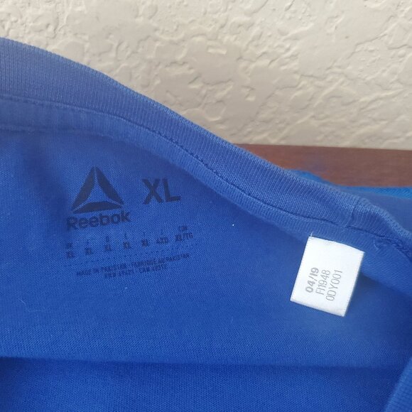 Reebok Blue & Black color block XL shirt - Picture 5 of 6